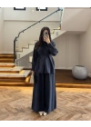 LACİVERT PİLELİ MODAL TAKIM-9093