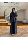 LACİVERT PİLELİ MODAL TAKIM-9093