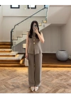 HAKİ ÇİFT DÜĞME TAKIM -9101