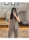 HAKİ ÇİFT DÜĞME TAKIM -9101