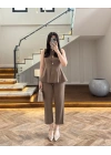 HAKİ VOLANLI YELEKLİ TAKIM-8906