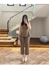 HAKİ VOLANLI YELEKLİ TAKIM-8906
