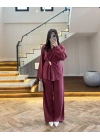BORDO BAĞLAMALI TOKALI TENSEL TAKIM-1599