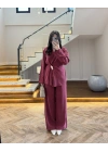 BORDO BAĞLAMALI TOKALI TENSEL TAKIM-1599