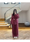 BORDO BAĞLAMALI TOKALI TENSEL TAKIM-1599