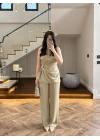 TASARIM BLUZ PANTOLON TAKIM MİNT-9083