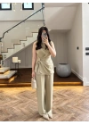 TASARIM BLUZ PANTOLON TAKIM MİNT-9083