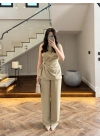 TASARIM BLUZ PANTOLON TAKIM MİNT-9083