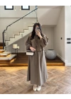 HAKİ BAĞCIKLI LASTİKLİ ETEK TAKIM-8967