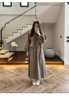 HAKİ BAĞCIKLI LASTİKLİ ETEK TAKIM-8967
