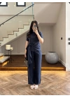 LACİVERT DİK YAKA TASARIM TAKIM-9154