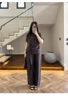 KAHVE DİK YAKA TASARIM TAKIM-9154