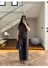 KAHVE DİK YAKA TASARIM TAKIM-9154
