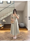MİNT BALON KOL ELBİSE-2384