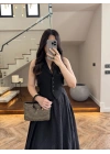 SİYAH CUT OUT YELEK-8004