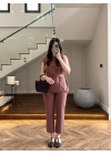KİREMİT OMUZ BURMALI TAKIM-9151