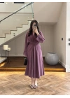 MÜRDÜM KUŞAKLI ELBİSE-3412