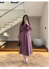 MÜRDÜM KUŞAKLI ELBİSE-3412