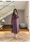 MÜRDÜM KUŞAKLI ELBİSE-3412