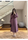 MÜRDÜM KUŞAKLI ELBİSE-3412