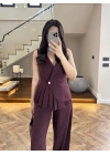 MÜRDÜM YELEKLİ PİLELİ TAKIM -8391