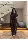 KAHVE BÜZGÜLÜ TAKIM-9060