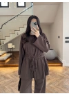 KAHVE BÜZGÜLÜ TAKIM-9060
