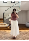 KİREMİT KISA KOL BLUZ -5500