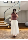 KİREMİT KISA KOL BLUZ -5500