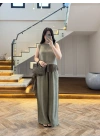 HAKİ GARNİLİ BLUZ PANTOLON TAKIM-51391