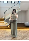 HAKİ GARNİLİ BLUZ PANTOLON TAKIM-51391