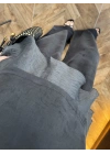 SİYAH GARNİLİ BLUZ PANTOLON TAKIM-51391