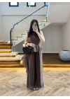 KAHVE GARNİLİ BLUZ PANTOLON TAKIM-51391