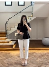 BEYAZ PENSLİ HAVUÇ PANTOLON- 50109
