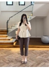 KAHVE PENSLİ HAVUÇ PANTOLON- 50109