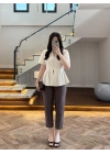 KAHVE PENSLİ HAVUÇ PANTOLON- 50109