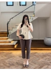 KAHVE PENSLİ HAVUÇ PANTOLON- 50109