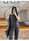 SİYAH ÜST BONCUKLU TAKIM-51395