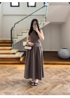 KAHVE HAKİM YAKA ETEK TAKIM-9020