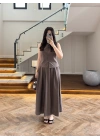 KAHVE HAKİM YAKA ETEK TAKIM-9020