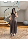 KAHVE HAKİM YAKA ETEK TAKIM-9020