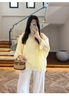 SARI UÇUŞAN PELERİN BLUZ-5026