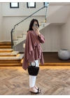 KİREMİT FULAR DETAY TUNİK-5479