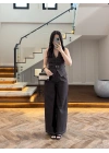 KEMERLİ YELEK TAKIM KAHVE-8919