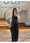 KEMERLİ YELEK TAKIM SİYAH-8919