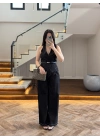KEMERLİ YELEK TAKIM SİYAH-8919