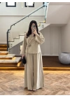 VİZON GÜL DETAY CROP TAKIM-9088