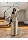 VİZON GÜL DETAY CROP TAKIM-9088