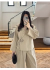 VİZON GÜL DETAY CROP TAKIM-9088