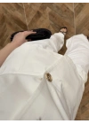 EKRU ŞAL YAKA KEMER DETAY TAKIM-9156